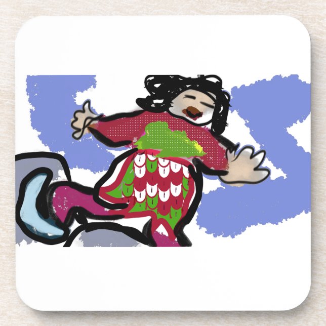 Dessous-de-verre danse du patin à glace (Devant)