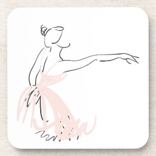 Dessous-de-verre Danseur de ballet Ballerina