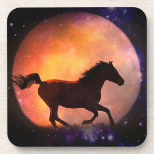 Dessous de verre d'art du cheval