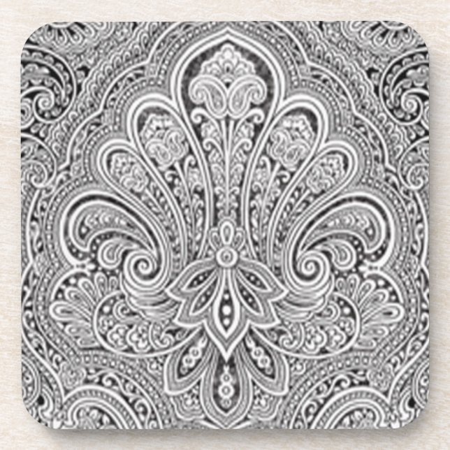 Dessous de verre d'art Paisley (Devant)