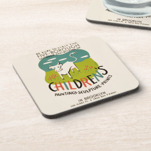 dessous de verre d'art pour enfants vintages