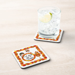 Dessous de verre d'automne de thanksgiving