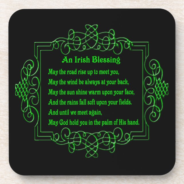 Dessous de verre de bénédiction irlandais (Devant)