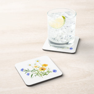 Dessous de verre de boisson fleur sauvage
