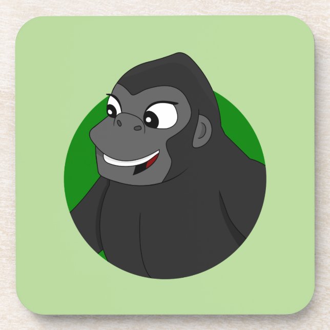 Dessous de verre de boisson Gorilla Cartoon (Devant)