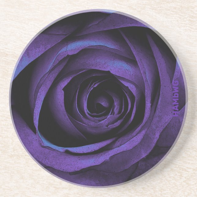 Dessous de verre de boisson Rose violet HAMbWG (Devant)