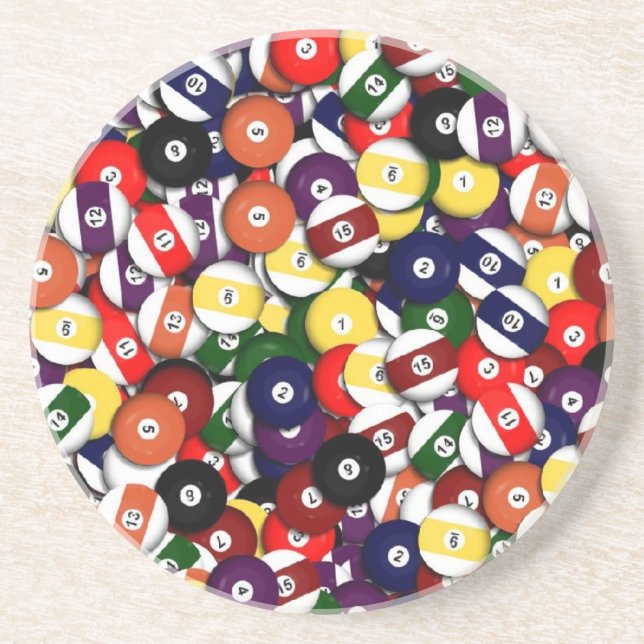 Dessous de verre de boules de piscine (Devant)