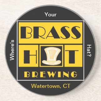 Dessous de verre de brassage de grès de casquette