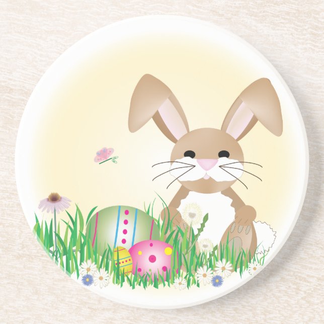 Dessous de verre de Bunny de Pâques (Devant)