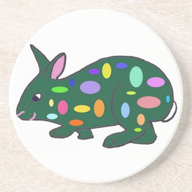 Dessous de verre de Bunny de Pâques (Devant)