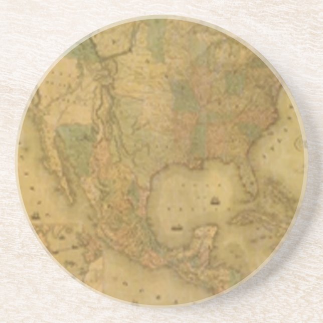 DESSOUS DE VERRE de carte USA (Devant)