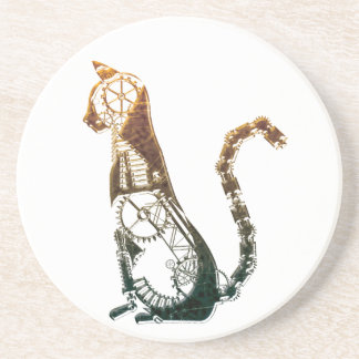 Dessous de verre de chat de Steampunk