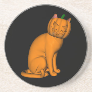 Dessous de verre de chat Halloween bizarre