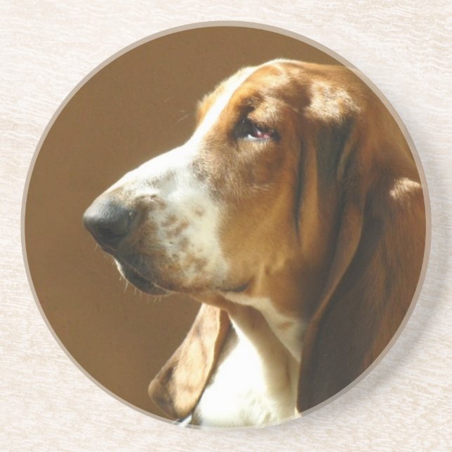Dessous de verre de chien de Basset Hound (Devant)