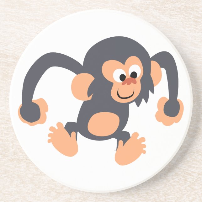 Dessous de verre de chimpanzé au chimpanzé, carica (Devant)