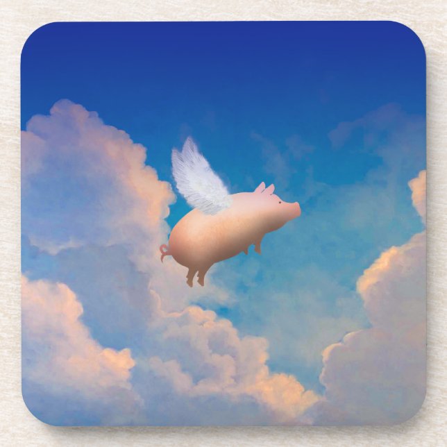 dessous de verre de cochon volant (Devant)