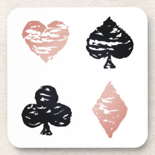 Dessous de verre de combinaisons de poker