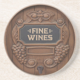 Dessous de verre de conception de baril de vin