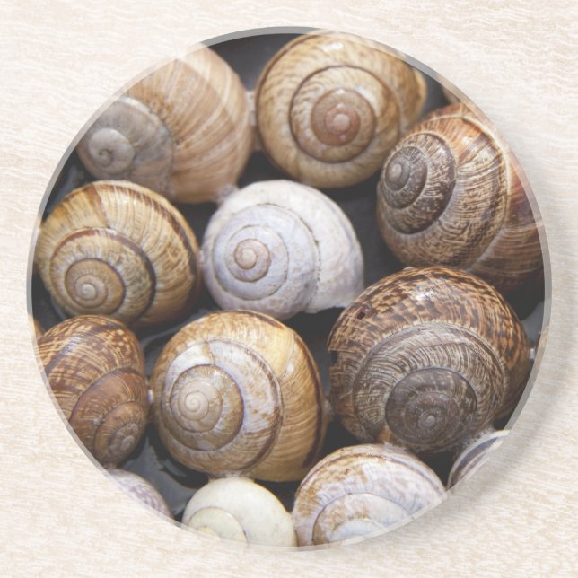 Dessous de verre de coquilles d'escargot (Devant)