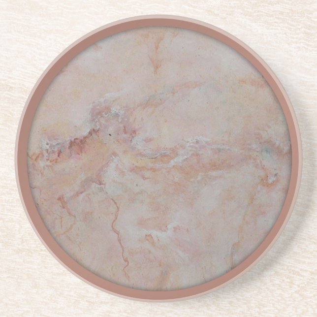 Dessous de verre de corail saumonés roses de (Devant)