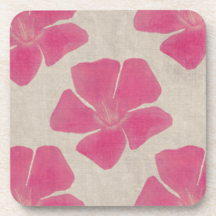 Dessous de verre de fleurs roses