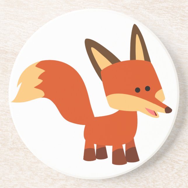 Dessous de verre de Fox de dessin animé en Astute  (Devant)