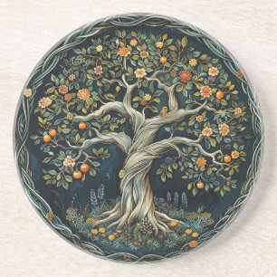 Dessous de verre de grès celtique de l'arbre de vi