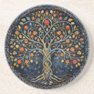 Dessous de verre de grès celtique de l'arbre de vi
