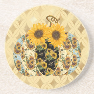 Dessous de verre de grès Citrouille de tournesol V