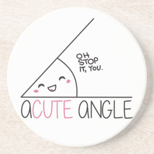 Dessous de verre de grès d'angle aigu