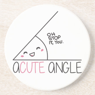 Dessous de verre de grès d'angle aigu