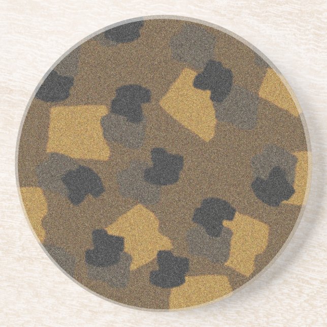 Dessous de verre de grès de Camo (Devant)