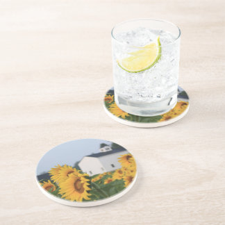 Dessous de verre de grès de la ferme Sunflower