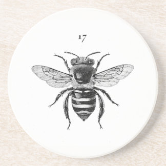 Dessous de verre de grès de l'abeille 17