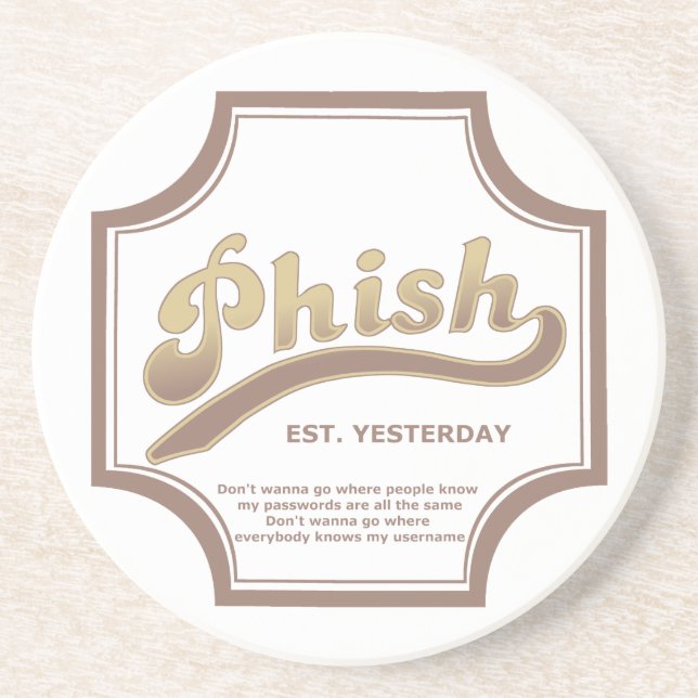 Dessous de verre de grès de Phish (Devant)