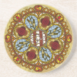 Dessous de verre de grès de type Fall Nouveau