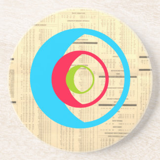 dessous de verre de grès d'impression de nouvelles