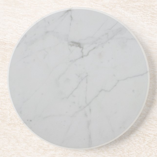 Dessous de verre de grès en pierre de marbre gris (Devant)