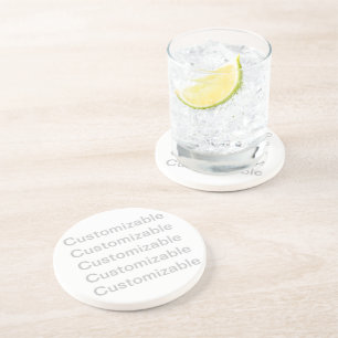 Dessous de verre de grès personnalisable