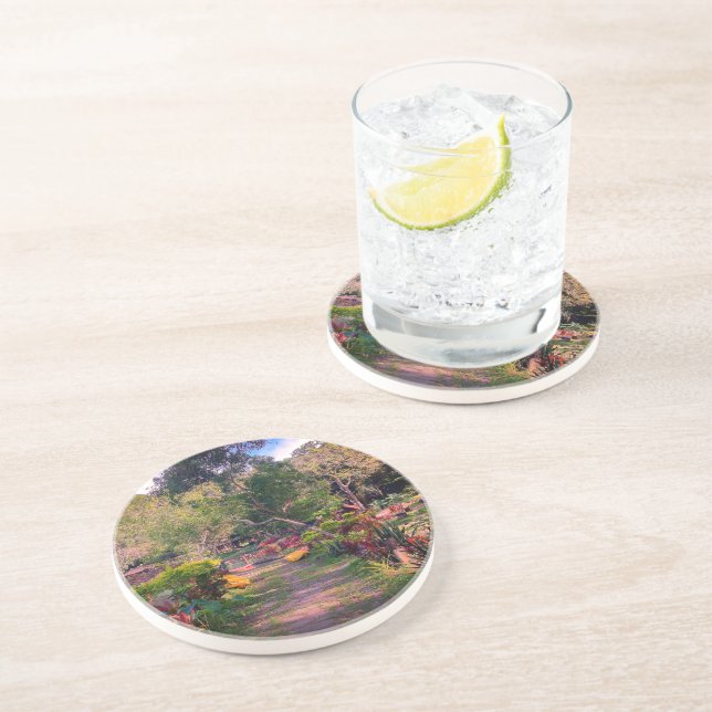 Dessous de verre de grès personnalisé "Mambu-S Pit (Côté)