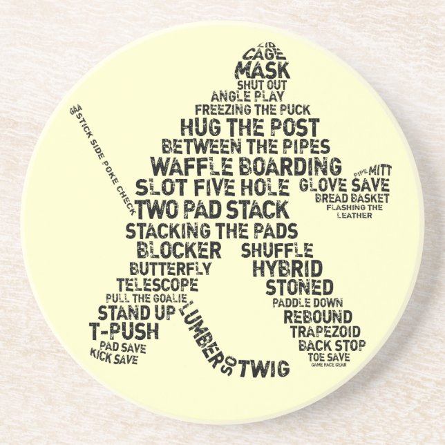 Dessous de verre de hockey sur glace (Devant)