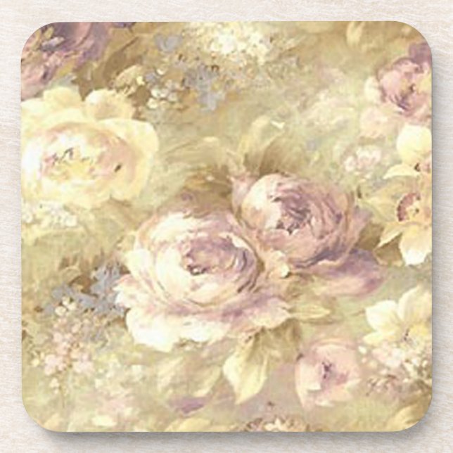 Dessous de verre de jardin rose (Devant)