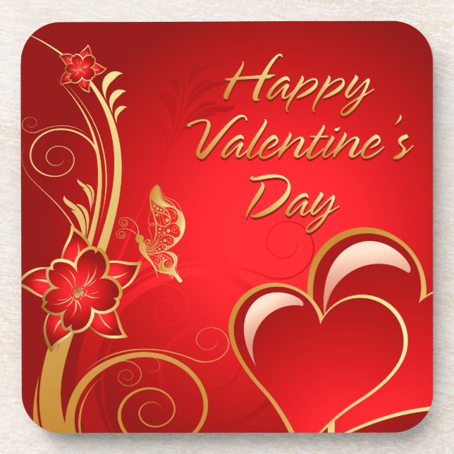 Dessous de verre de la heureuse Sainte-Valentin 3 (Devant)