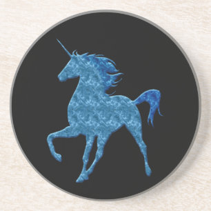 Dessous de verre de la licorne Blue Fire