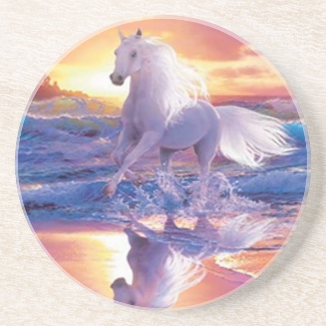 Dessous de verre de l'étalon blanc (Devant)