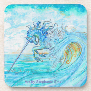 Dessous de verre de licorne de l'eau