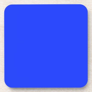 Dessous de verre de liège bleu néon
