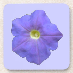 Dessous de verre de liège bleu Petunia