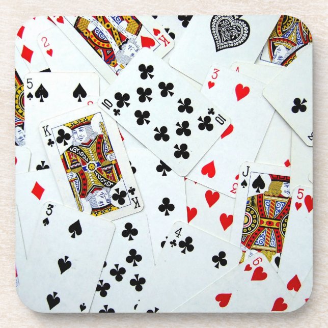 Dessous de verre de liège de nuit de poker (Devant)