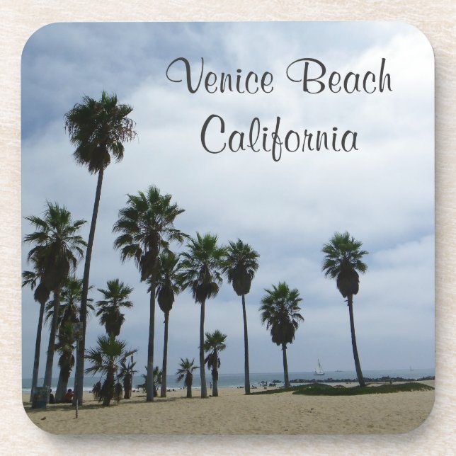 Dessous de verre de liège de Venice Beach ! (Devant)